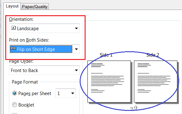 Document Layout Problems Leading To Flipped Prints