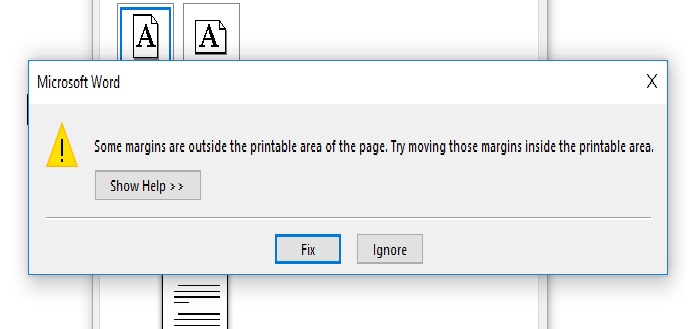 1. Impact Of Incorrect Margins On Printing Orientation