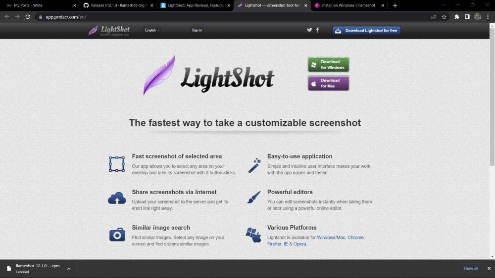 3. Lightshot (Windows & Mac)